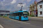 Neben den einteiligen Vario LF-Triebwagen sind in Ostrava auch sehr wenige zwei- und dreiteilige Exemplare unterwegs.