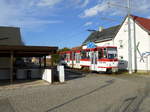 KT4D 314 in den Erfurter Farben auf dem Dorfanger im Gothaer Vorort Sundhausen, 27.2.17.