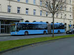 Der im Jahr 2012 angeschaffte zweite Hybrid-Bus der Wuppertaler Stadtwerke (Nr.