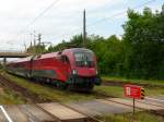 1116 226 fhrt am 11.07.2012 in Bregenz ein. Sie wird mit einem RailJet nach Wien fahren.