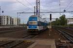 Auf der Linie S7 in Richtung Beroun ist 471 068 am 23.04.24 in Praha-Libeň unterwegs.
